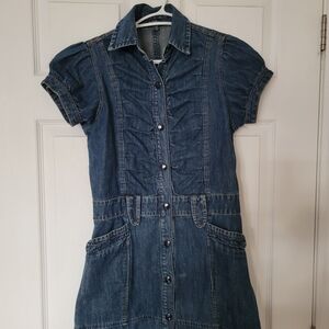 Le Chateau Blue Denim Shirt